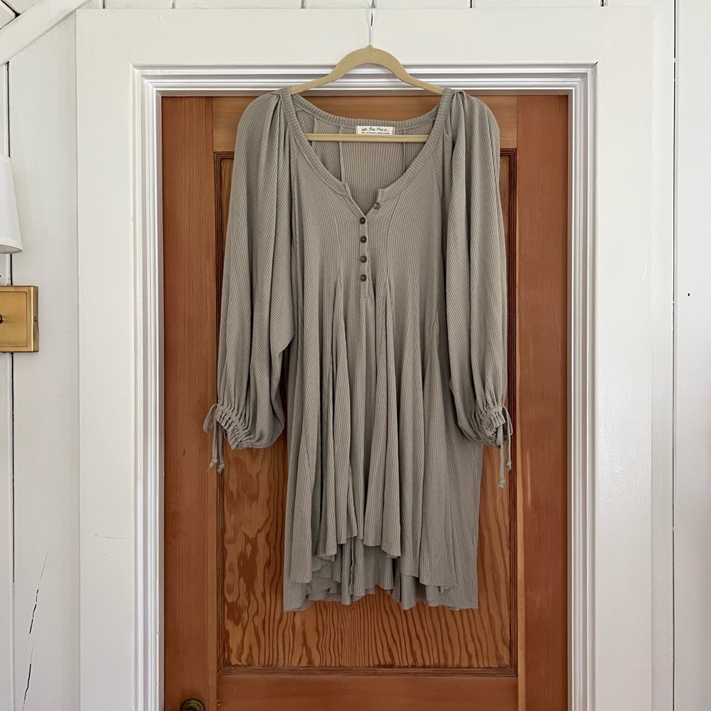 Free People Taupe Mini Dress